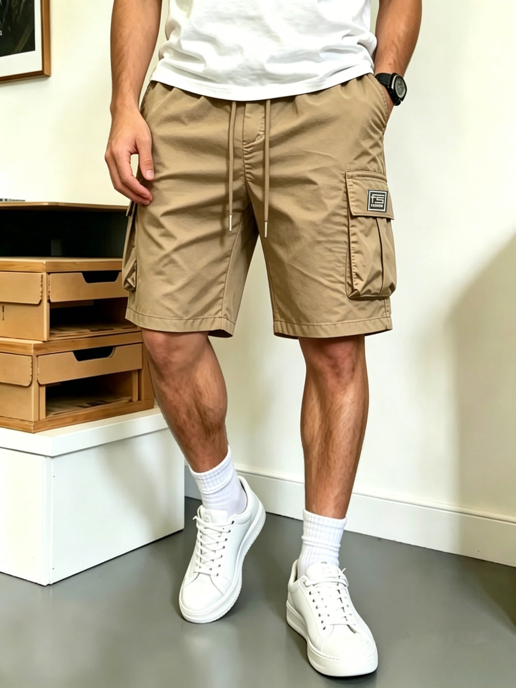 4-Pack Men's Cargo Shorts Multi-Pocket Utility Outdoor Shorts – Relaxed Fit Casual Bottoms for Camping, Walking & Streetwear, S-XXXL