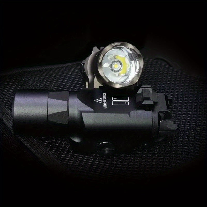 Tactical Flashlight X300U 500 Lumens LED – Picatinny Rail Mount Weapon Light for Hunting Rifle Pistol Airsoft Scout Light High-Power White Light Outdoor Tactical Gear Black Desert Tan