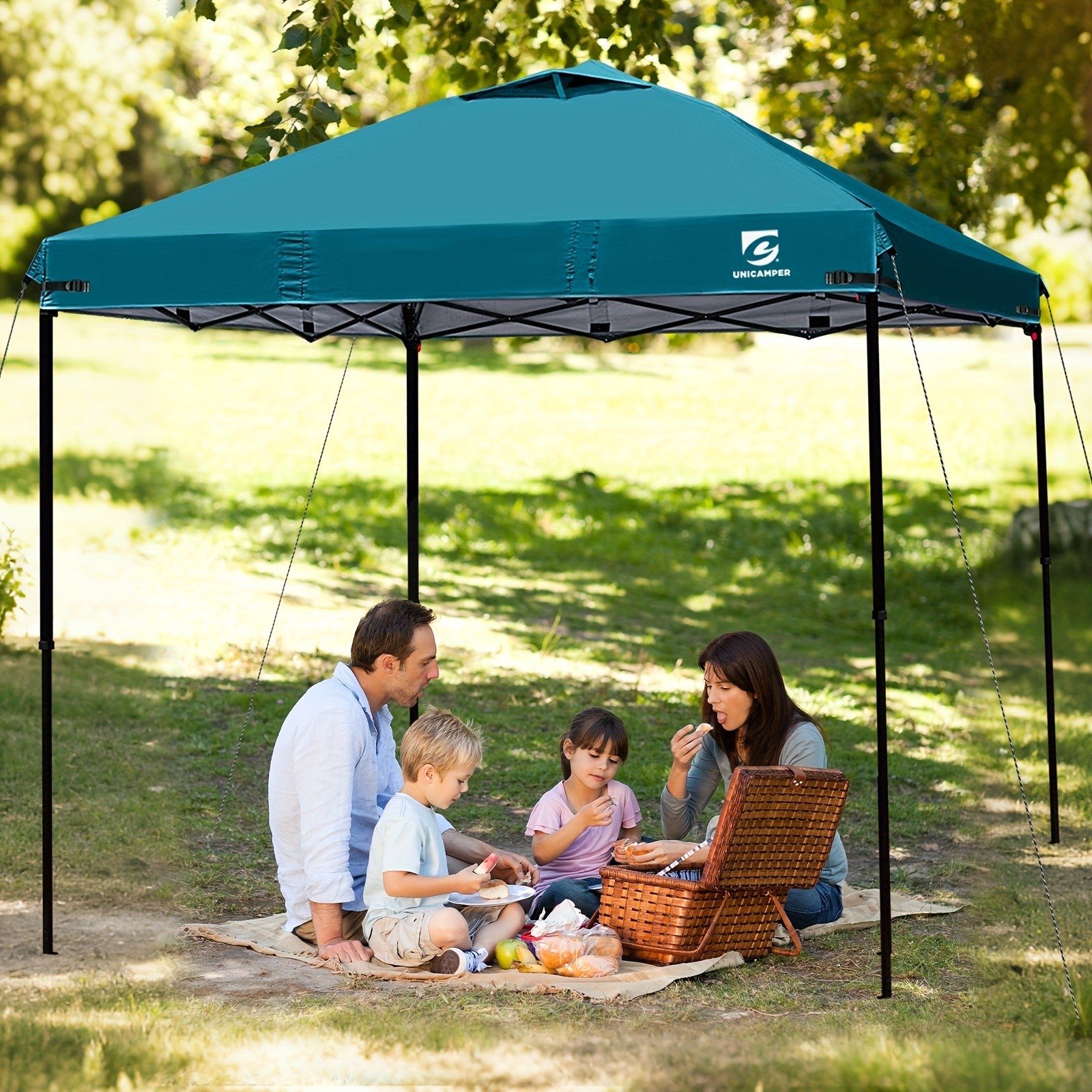 10x10 FT Canopy Replacement Top Cover Waterproof with Ventilation Ports for Straight-Leg Pop-Up Canopy Tent Outdoor Camping Patio Garden Events 11 Colors