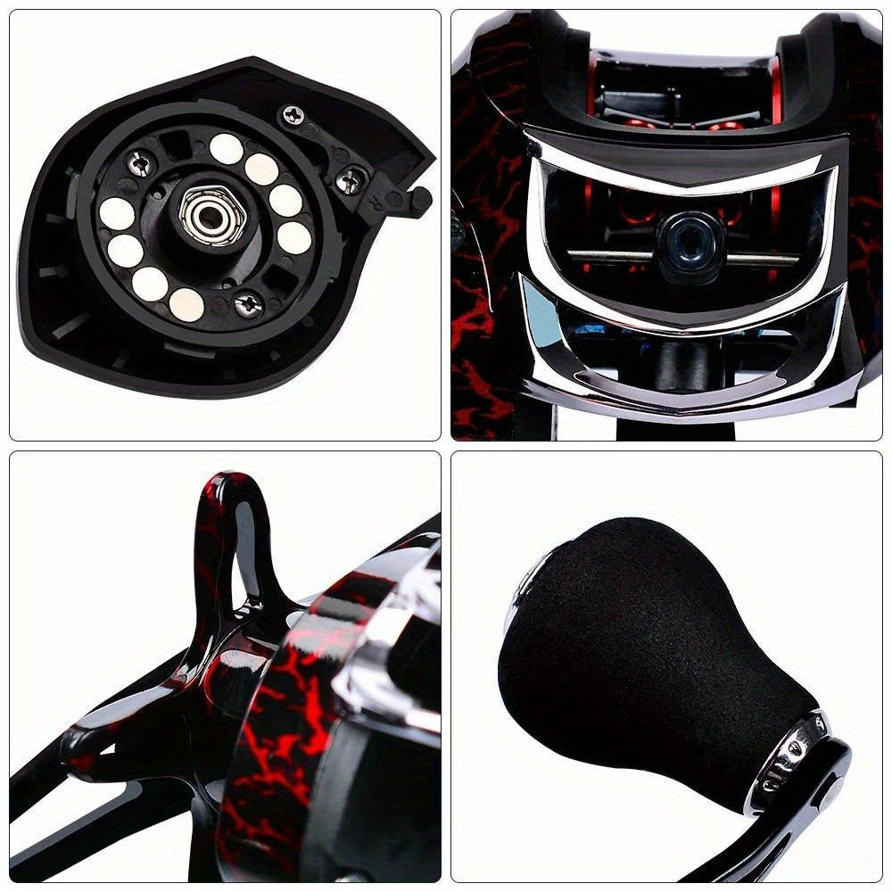 Metal Fishing Reel High-Speed Gear Ambidextrous Spinning Reel for Carp Bass Saltwater Freshwater Left Right Hand Standard Enhanced Models