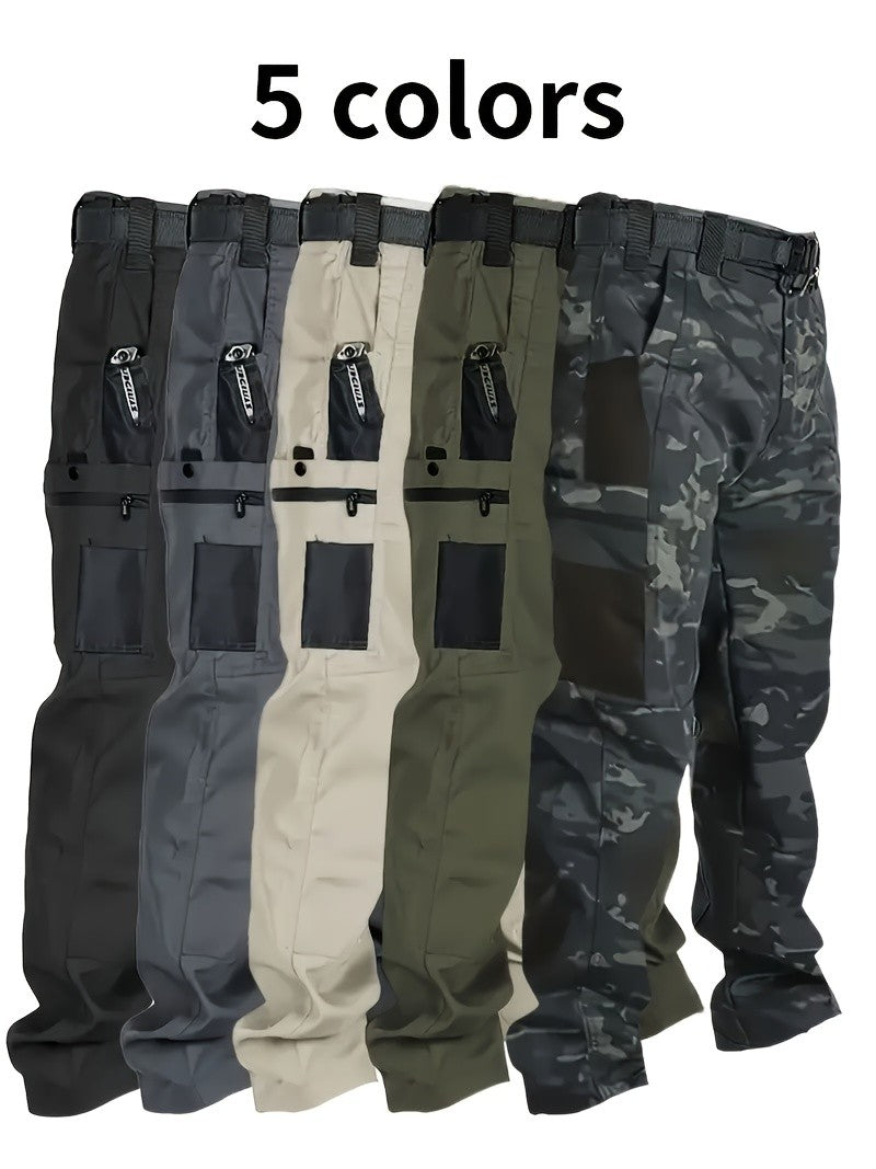 Men's Tactical Cargo Pants 2-Pack – Ripstop Multi-Pocket Work Pants for Camping, Hiking, Hunting & Fishing, Straight Leg All-Season Outdoor Pants, Sizes S-XXXL