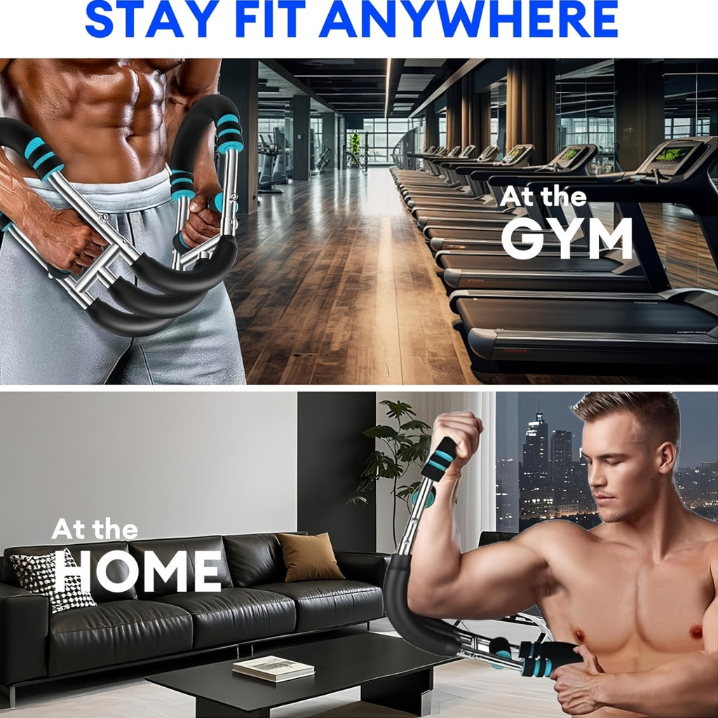 Arm Strength Trainer 3-Bar 3-Level Adjustable – Portable Detachable Forearm Chest Workout Device for Home Gym, Strength Training Muscle Building