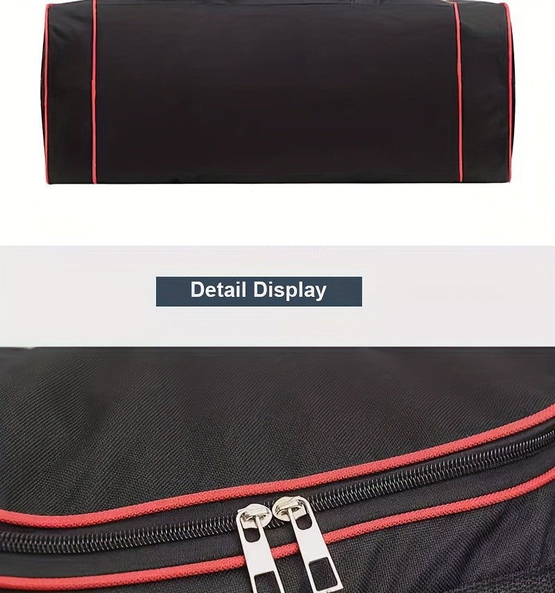 Large Capacity Duffel Bag Heavy Duty – Multi-Pocket Gym Travel Camping Outdoor Bag with Adjustable Strap for Men Women Black Blue Red