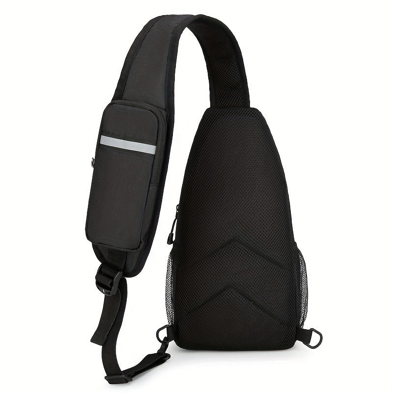 Crossbody Sling Bag for Men Women Large Capacity – Single Shoulder Travel Bag Multi-Purpose Outdoor Hiking Commuter Everyday Carry EDC Bag Secure Zipper Closure Unisex 14 Colors