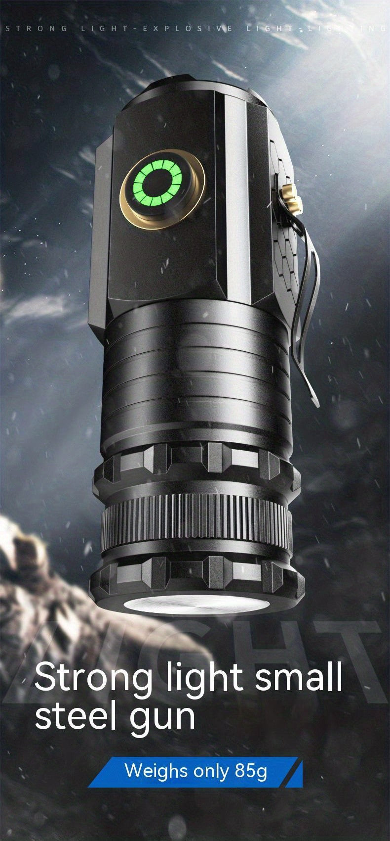 3000LM Rechargeable Tactical Flashlight with Magnetic Base & Long Range Beam – Outdoor Camping Emergency Household LED Torch