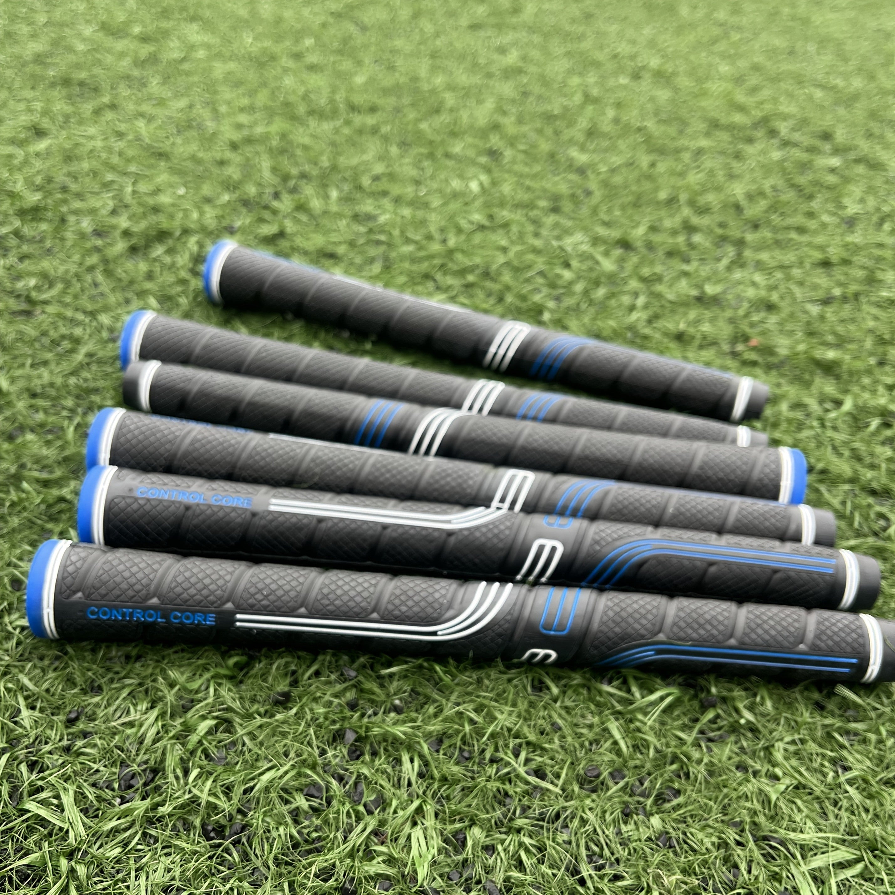 Jumbo Golf Grips 10-Pack Oversized Soft Rubber Anti-Slip for Iron & Wood Clubs - Ergonomic Precision Control Golf Club Grips for Men Women All Skill Levels - Blue Golf Accessories