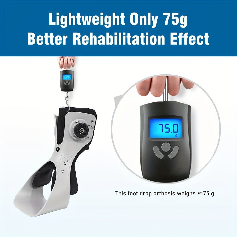 Foot Drop Corrector Brace with Airbag Support Breathable Ankle Brace BOA Strap Lace-Up Closure Triangle Support for Daily Wear Recovery Walking Left or Right Foot S-XXL