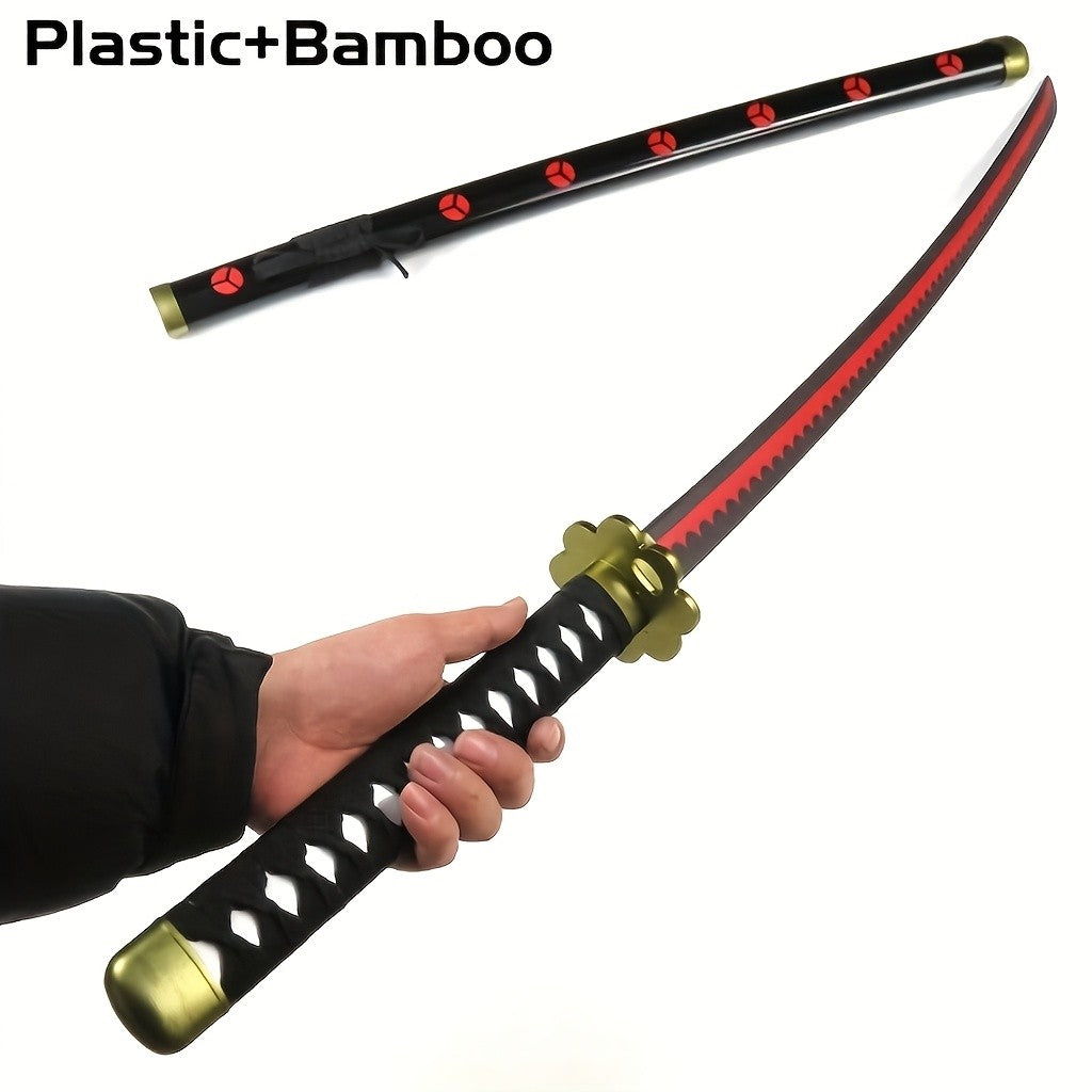 Bamboo Katana Sword 40 Inch Full Size Unsharpened Wooden Samurai Blade – Anime Cosplay Ninja Prop Practice Training Japanese Sabre Gift Kids Adults