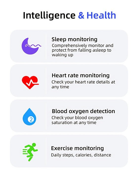 Smart Ring Fitness Tracker - Bluetooth 5.3 Health Monitoring Ring with 100+ Sports Modes, HRV Heart Rate, Stress Monitor, Body Temperature, IP68 Waterproof, iPhone & Android Compatible, Sizes 7-13
