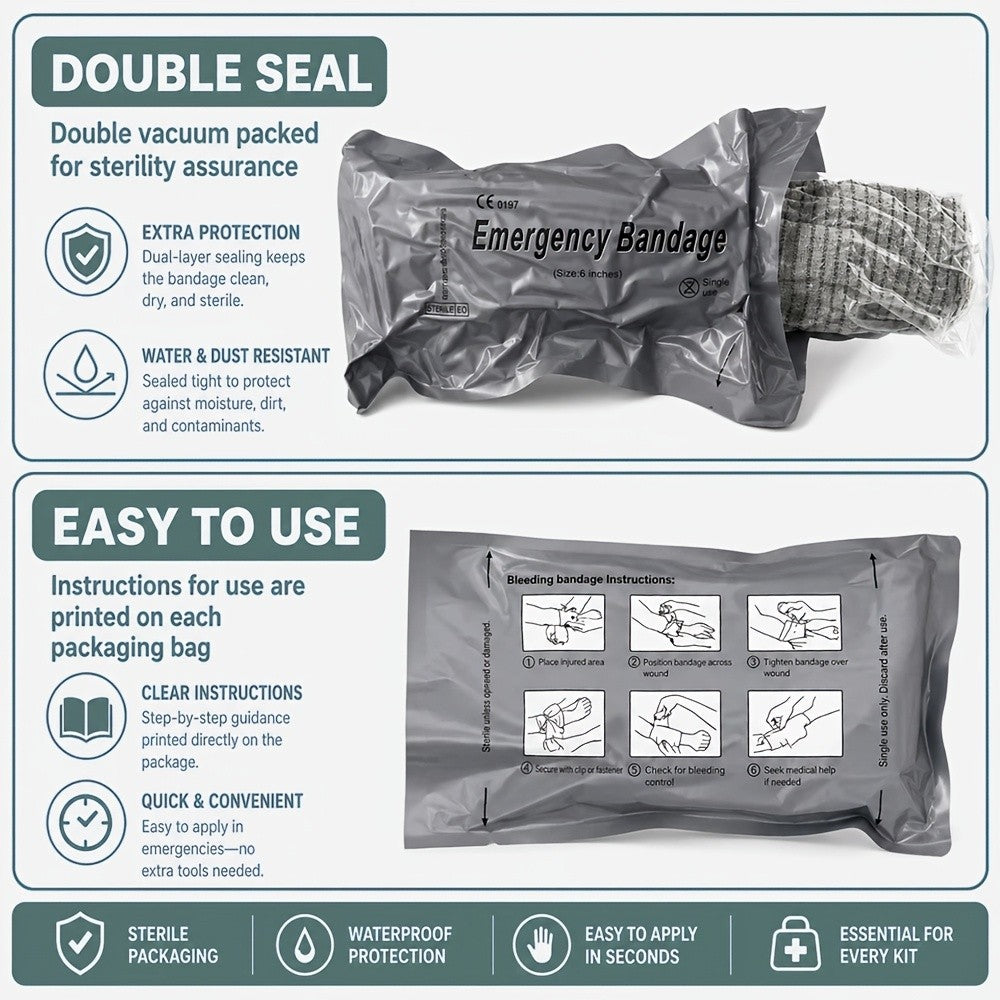 First Aid Kit 399-Piece Professional Portable Survival Gear for Hiking Camping Hunting Car Boat Travel Emergency Disaster Preparedness Gift for Men
