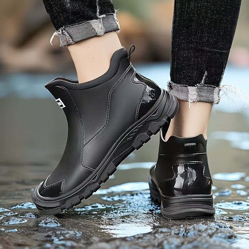 Neoprene Deck Boots for Women Non-Slip – High Traction Rubber Sole, Waterproof Ankle Boots for Fishing, Boating, Sailing & Outdoor, Saltwater Ready, Sizes 5.5–11, Black, Beige & Red