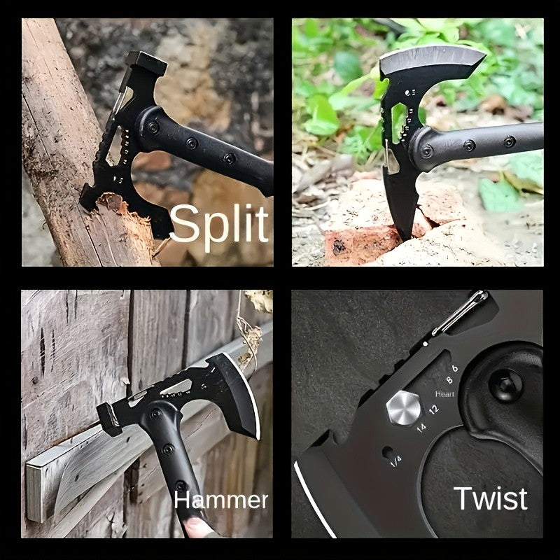 Camping Axe Wood Splitting Hatchet Portable Outdoor Axe High Hardness Firewood Cutting Logging Axe for Camping Hiking Survival