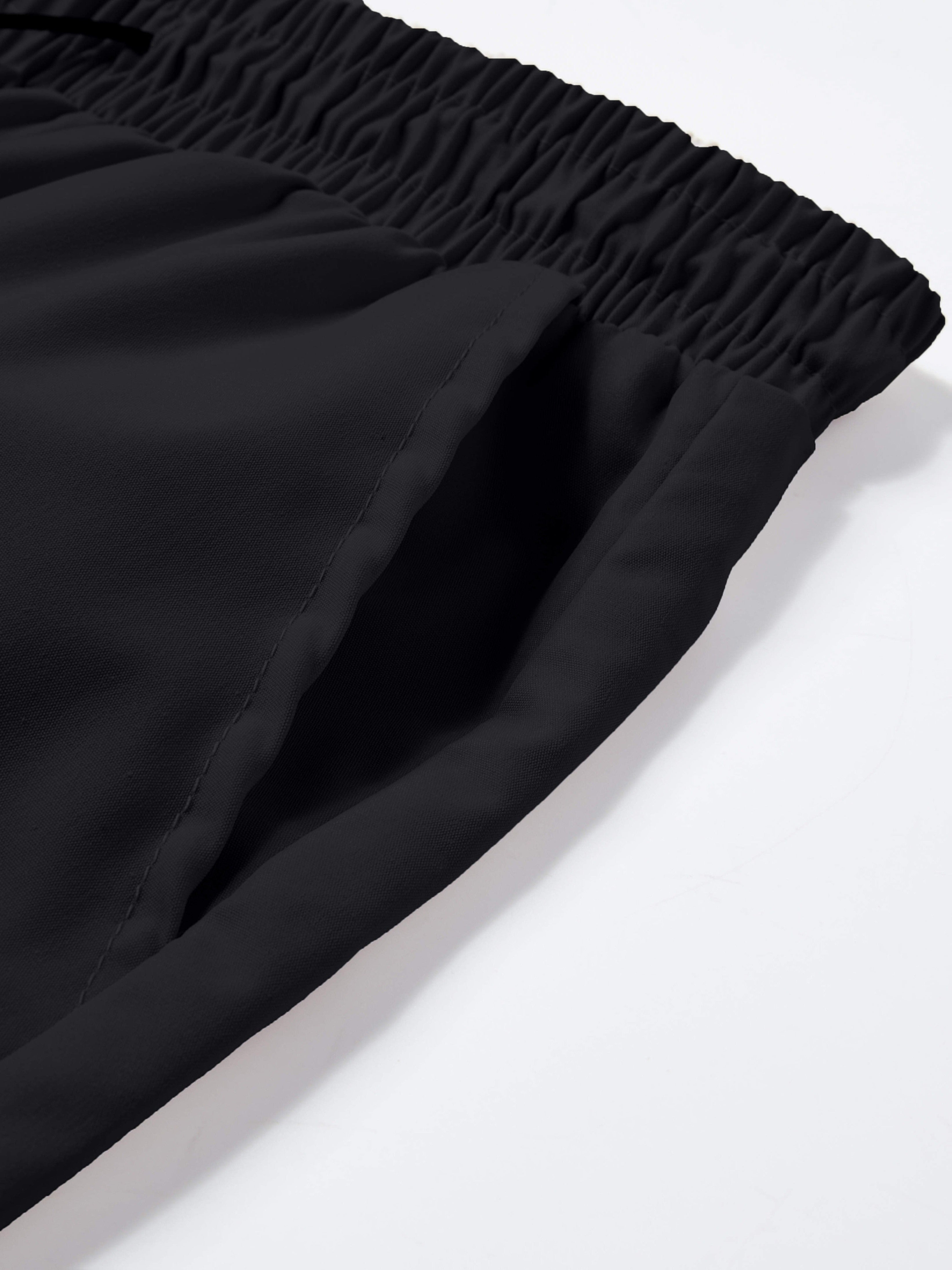 Women's Wide Leg Cargo Pants Elastic Waist Drawstring Multiple Pockets Loose Comfy Casual Trousers for Street Style Hiking Jogging Daily Wear All Season Beige Black Dark Gray Khaki XS-XXL