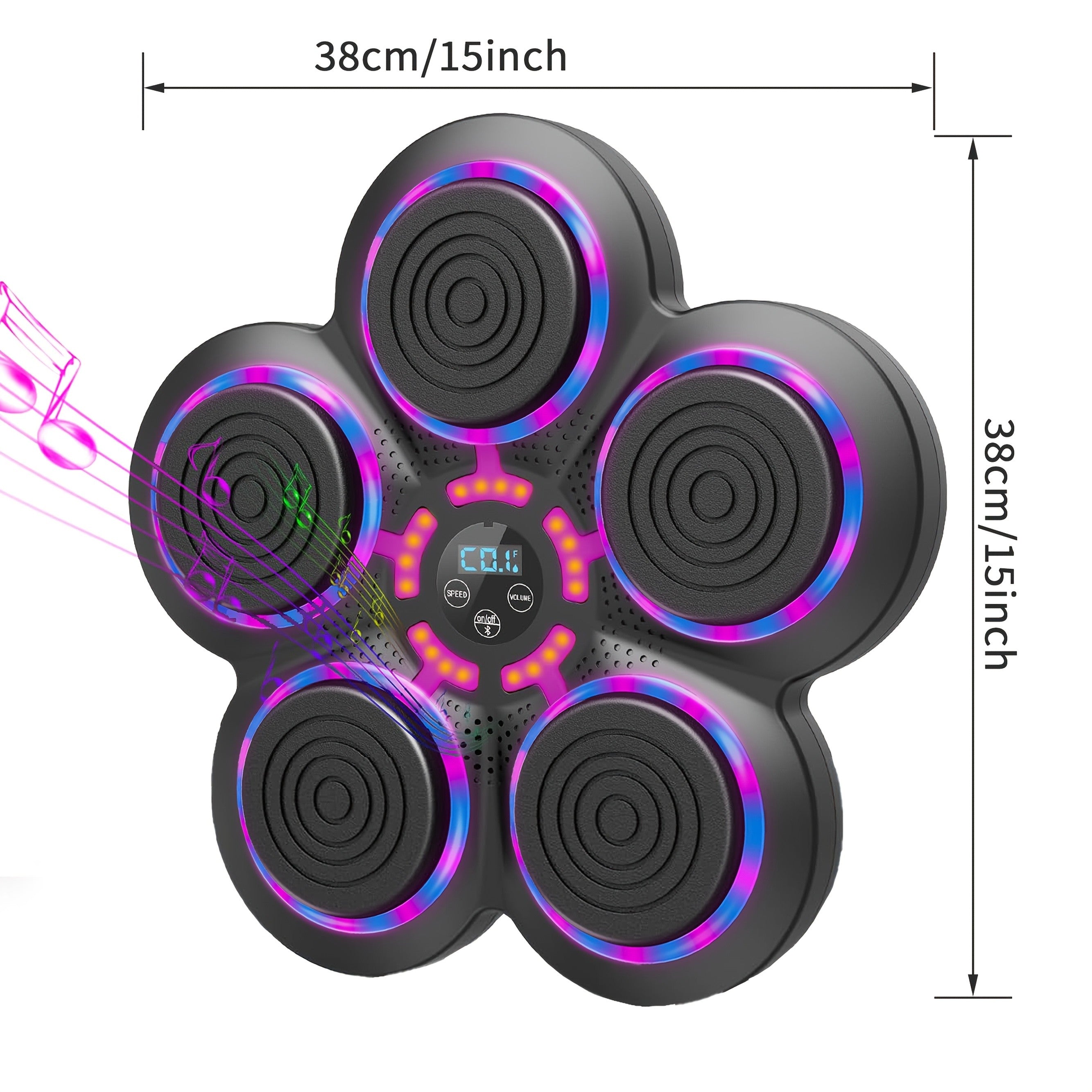 Music Boxing Machine Wall Mounted Smart Electronic Target – USB Rechargeable Wireless Fitness Striking Trainer for Home Gym Adults