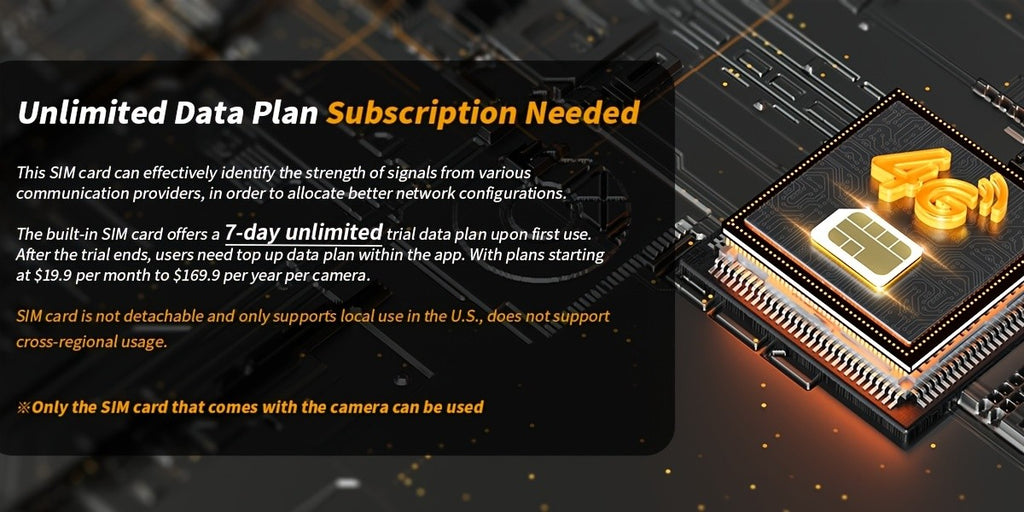 4G LTE Solar Cellular Trail Camera 4K HD Night Vision Remote Viewing – Built-In SIM Card IP65 Waterproof Hunting Camera No WiFi Needed 1pc/4pcs