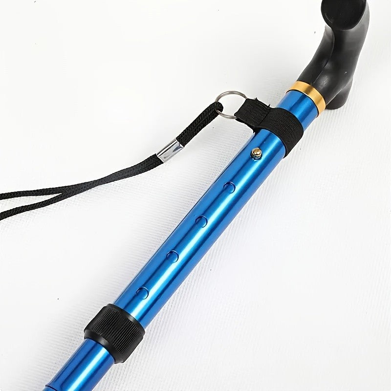 Foldable Hiking Poles 2pcs Adjustable Trekking Poles with Rubber Tips Lightweight Collapsible Walking Sticks for Men Women Outdoor Hiking Camping Trail