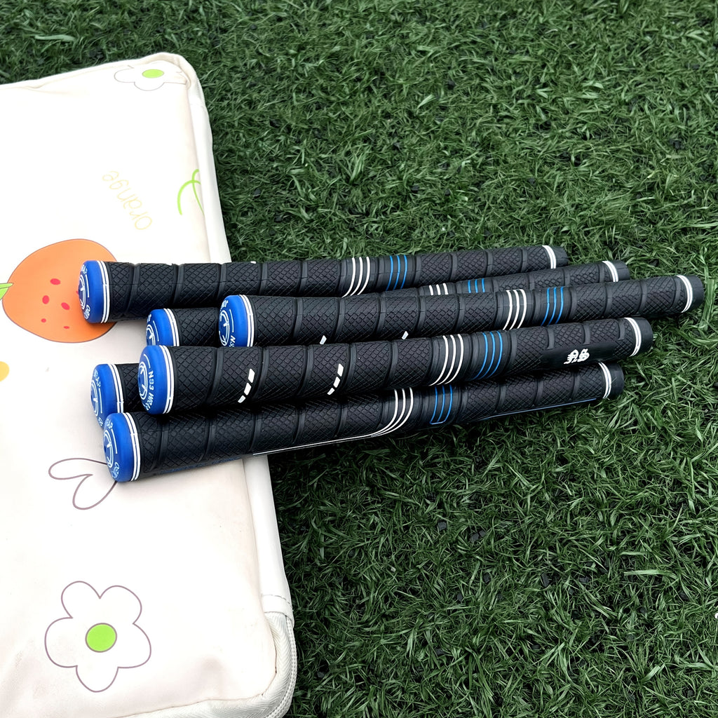 Jumbo Golf Grips 10-Pack Oversized Soft Rubber Anti-Slip for Iron & Wood Clubs - Ergonomic Precision Control Golf Club Grips for Men Women All Skill Levels - Blue Golf Accessories