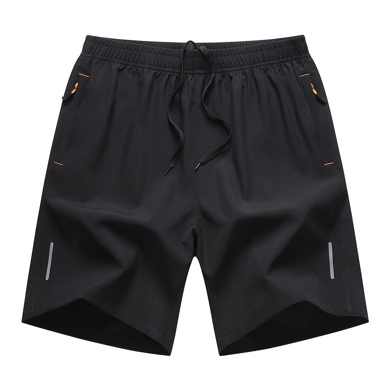 Men's Athletic Shorts 4-Pack – Quick-Dry Breathable Loose Fit Gym Running Shorts with Zipper Pockets Drawstring Waist for Cycling Basketball Tennis Beach Outdoor Sports