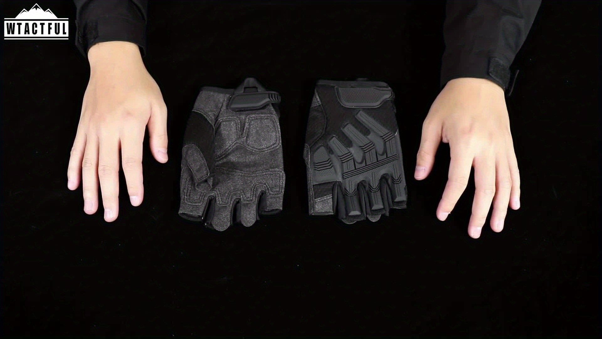 Fingerless Tactical Gloves for Men & Women – Non-Slip Half Finger Gloves for Outdoor Sports, Fishing, Cycling, Hiking & Military Training, Breathable Quick-Dry Camouflage