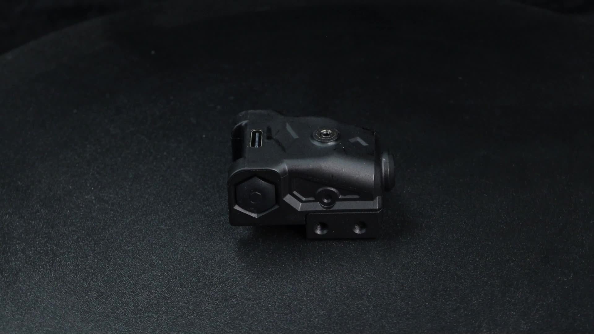 Picatinny Rail Laser Sight with Type-C Charging – Ultra Compact Green Red Purple Laser for 20mm Rail Pistols Rifles Handguns Ambidextrous Left Right Hand Compatible