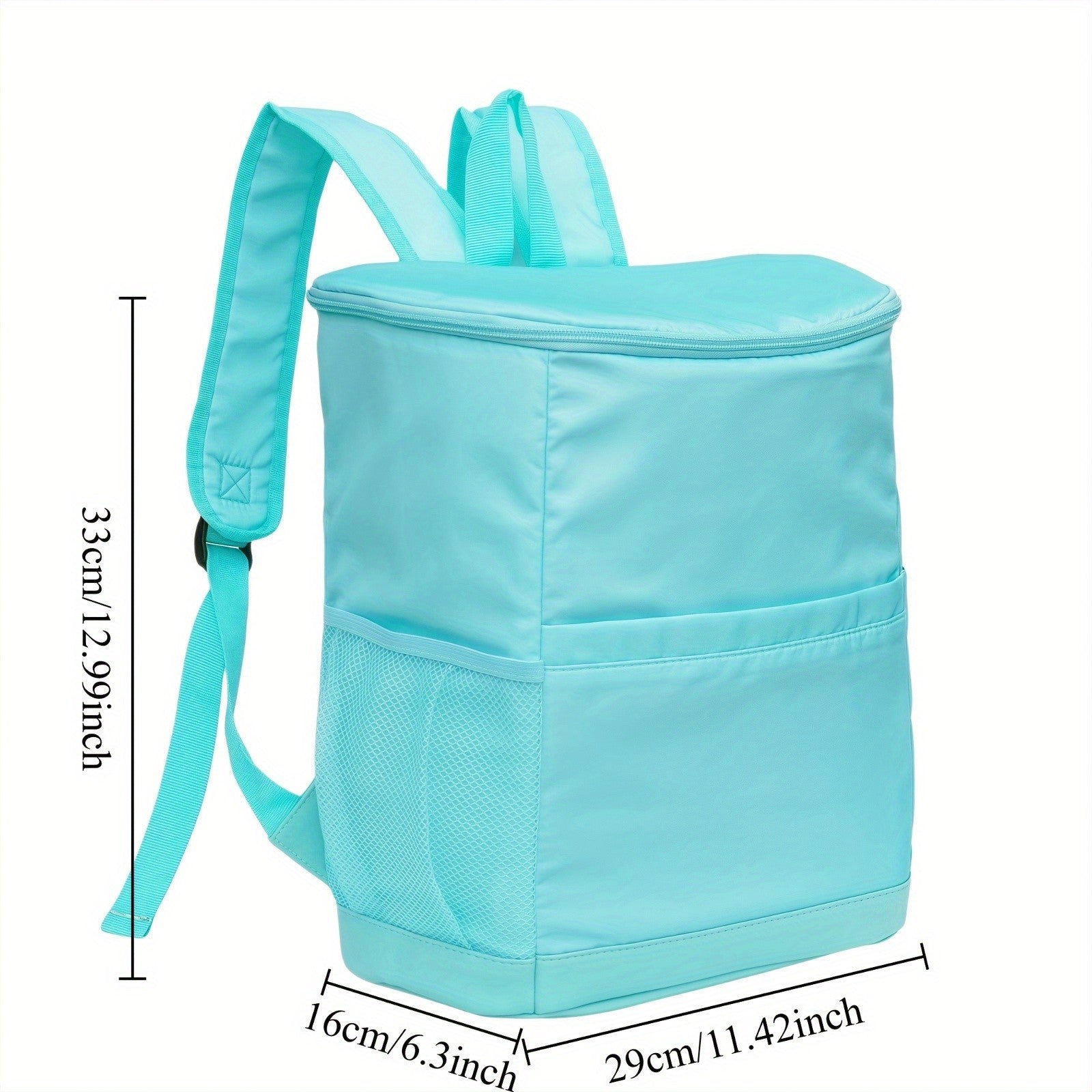 Insulated Cooler Backpack 30-Can Leopard Print Nylon Portable Cooler Bag with Mesh Pockets Adjustable Straps for Beach Camping Picnic Outdoor Travel Daily Use