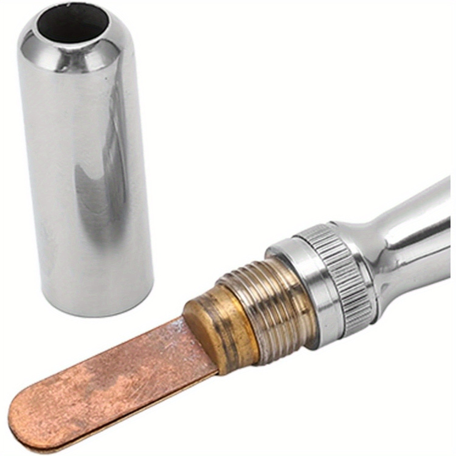 Stainless Steel Marine Fog Horn - Handheld Air Horn Loud Signal Whistle with Removable Mouthpiece - Emergency Boat Horn for Kayak Yacht Sailboat - Boating Safety Accessory for Water Sports