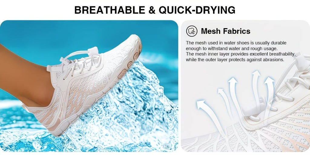 Barefoot Water Shoes Women Wide Toe Box Minimalist Sneakers Quick-Dry Non-Slip Lightweight Beach Pool Swim Yoga Fitness Aqua Shoes