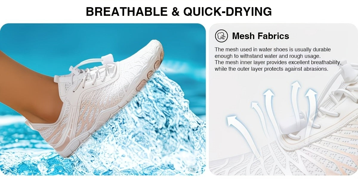 Barefoot Water Shoes Women Wide Toe Box Minimalist Sneakers Quick-Dry Non-Slip Lightweight Beach Pool Swim Yoga Fitness Aqua Shoes