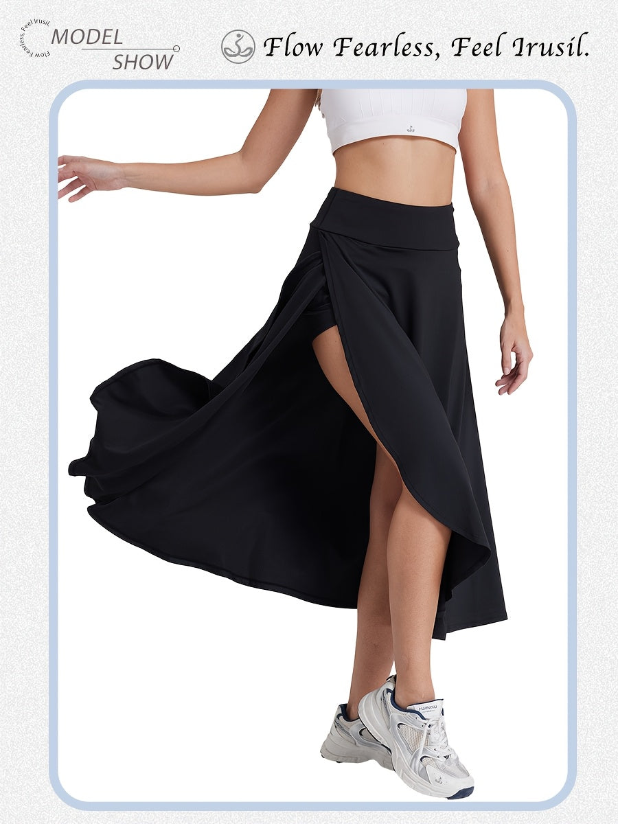 Women's High Waist Skort with Inner Shorts & Pockets – 2-in-1 Lightweight Stretchy Activewear Skirt for Sports, Gym, Workout & Casual Wear, Machine Washable, XS-XXL