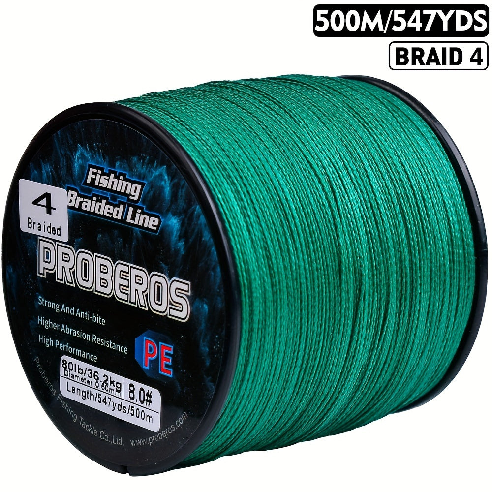 Braided Fishing Line 547 Yards 4 Strand 6LB-80LB Abrasion Resistant Zero Stretch Superline – Gray Green Camo Fishing Braid