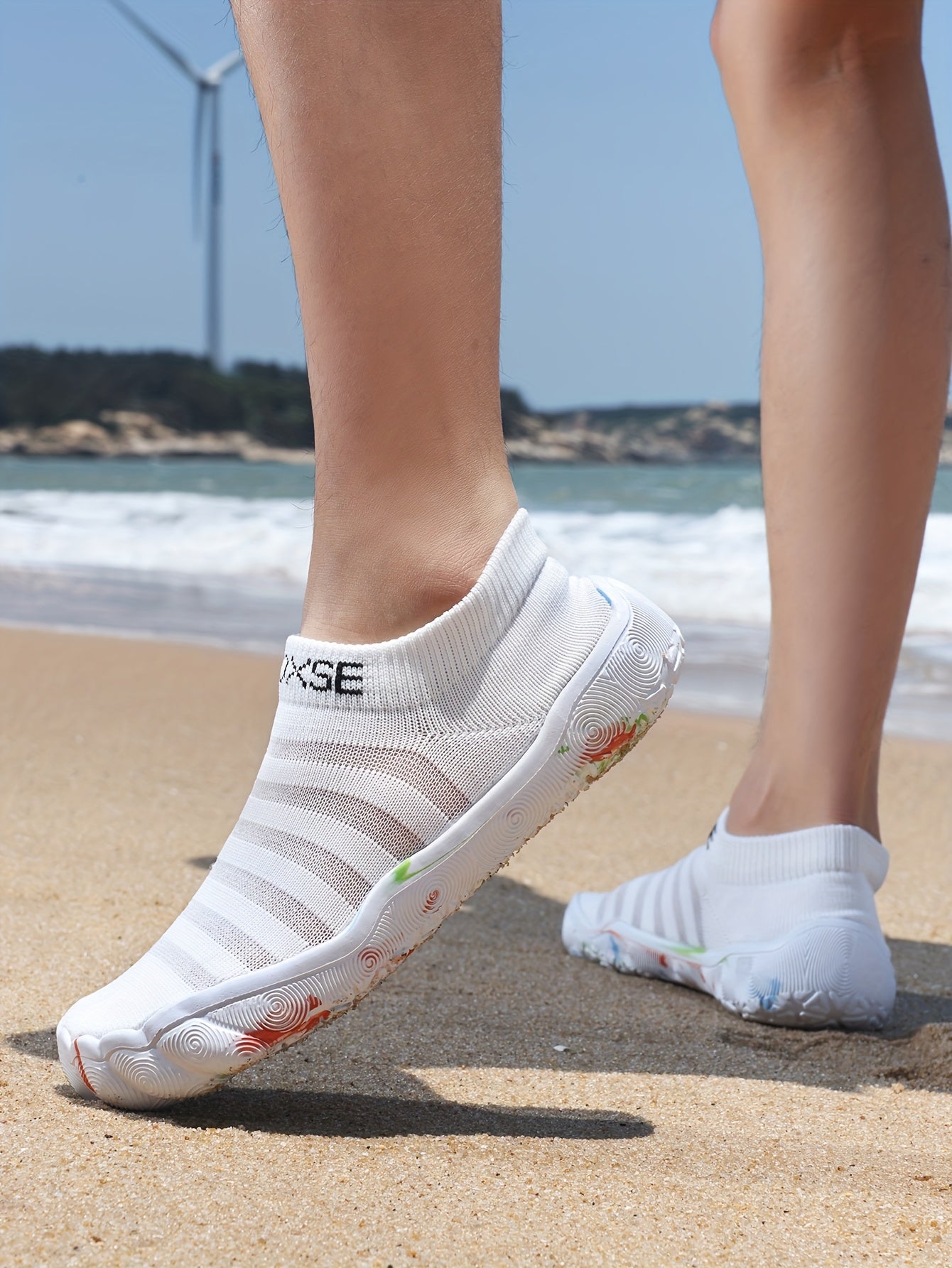 Women's Lightweight Water Shoes Breathable Outdoor Hiking Beach River Wading - TPR Sole Ergonomic Design All Season Footwear - White Black Yellow Red US 5 to 13