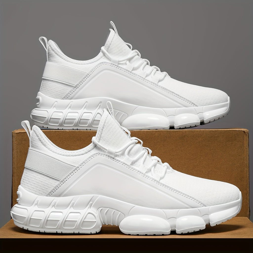 Men's Lightweight Breathable Running Shoes Air Cushion Low-Top Sneakers – Fabric Upper Athletic Shoes for Gym, Training, Hiking & Casual Wear US 6.5-13.5