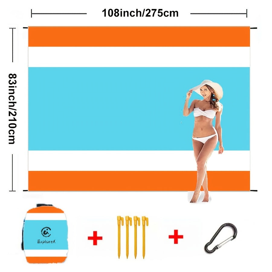 Sand-Free Beach Blanket Oversized – Quick-Dry Lightweight Sandproof Mat for Beach, Camping, Picnic & Travel | Fits 2–10 Adults | Multiple Styles & Sizes