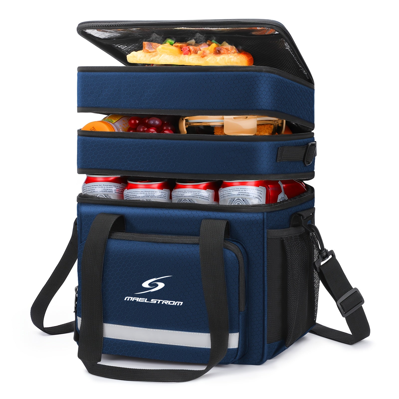 Large Insulated Lunch Bag Triple Compartment 5 Gallon Leakproof – Professional Cooler Tote with Shoulder Strap for Men Women Work Office Camping