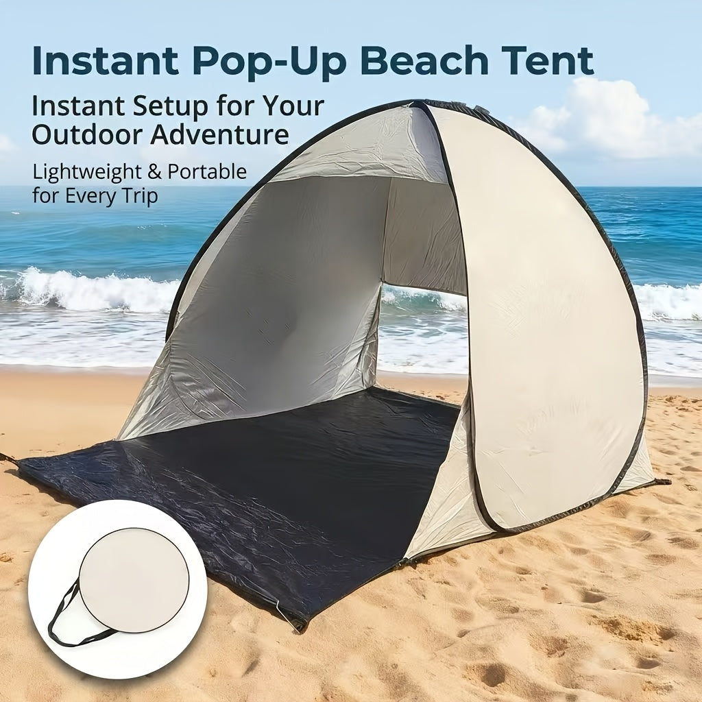 Pop Up Camping Tent 2-3 Person Instant Setup – Portable Sun Shade Shelter with Storage Bag, Foldable Outdoor Canopy for Camping Backyard Garden Beach Hiking Leisure