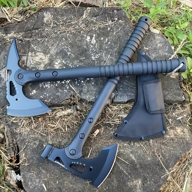Camping Axe Wood Splitting Hatchet Portable Outdoor Axe High Hardness Firewood Cutting Logging Axe for Camping Hiking Survival