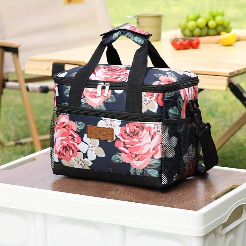 Foldable Insulated Lunch Bag Leakproof Thermal Tote with Aluminum Foil Lining – Keeps Food Cold 6+ Hours for Women Men Kids Work School Picnic
