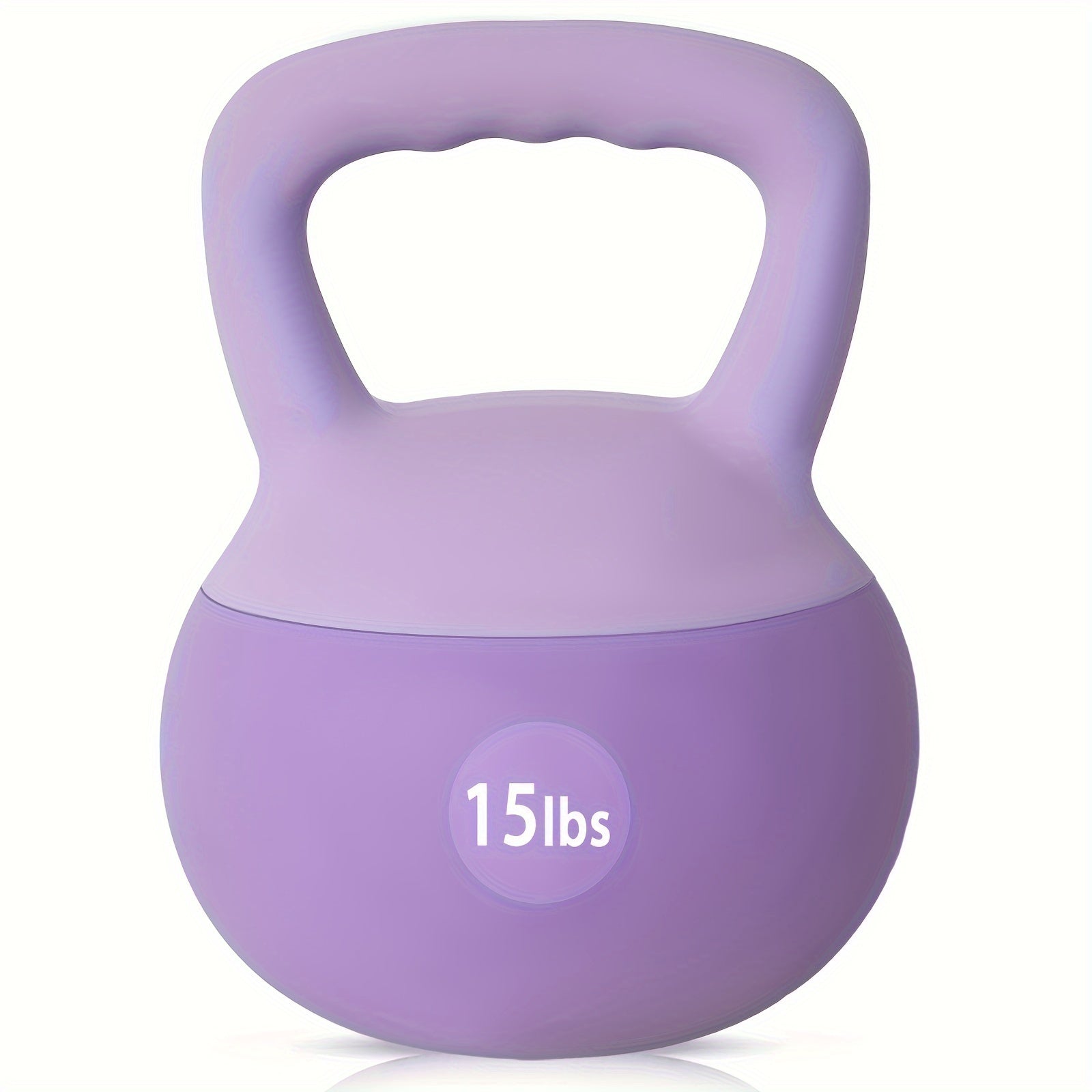 Soft PVC Kettlebell with Wide Non-Slip Handle – Iron Sand Filled Strength Training Weights 10-30 lbs for Women & Home Gym, Swings, Squats, HIIT & CrossFit