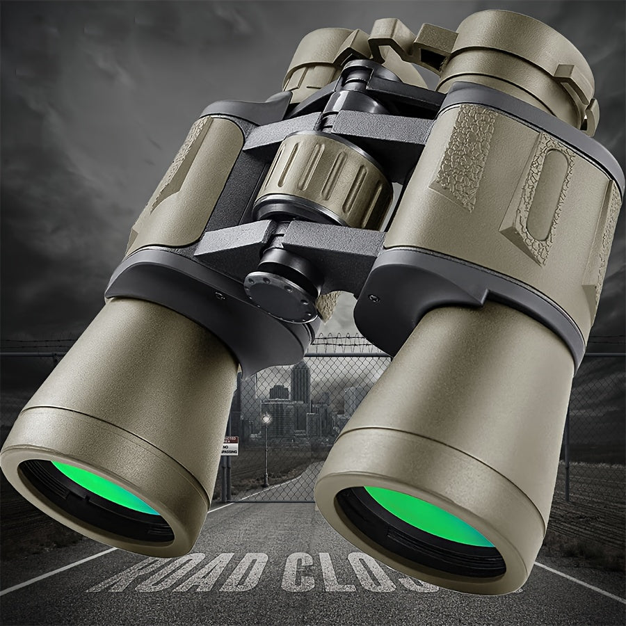 High-Powered Binoculars for Adults with Phone Adapter Bird Watching Travel Hiking Concerts Includes Carry Case and Strap Compact Lightweight Optics Black Green Mud