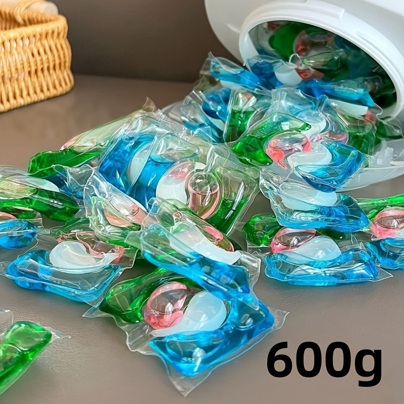 Laundry Pods Concentrated – Deep Cleaning, Tough Stain Removal, Long-Lasting Fragrance, Quick-Dissolving No Residue Laundry Detergent Pods | 200g, 300g, 600g, 1200g Bulk Pack