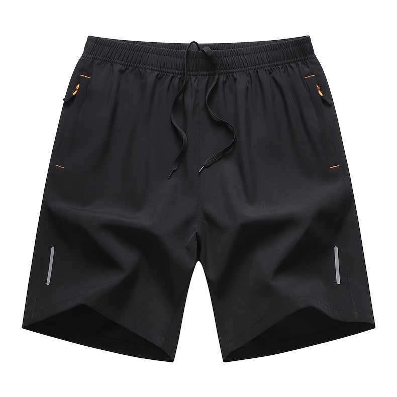 Men's Athletic Shorts 4 Pack Quick Dry Lightweight Running Shorts with Zipper Pockets Drawstring Waist Gym Workout Casual Loose Fit XS-XXXL