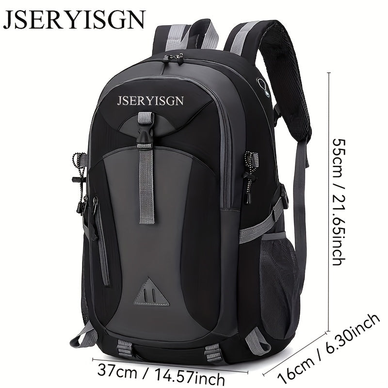 Large 40L Hiking Backpack Lightweight Unisex Adjustable Shoulder Straps – Outdoor Pack for Camping Travel Cycling Men Women Red Black Dark Blue Green