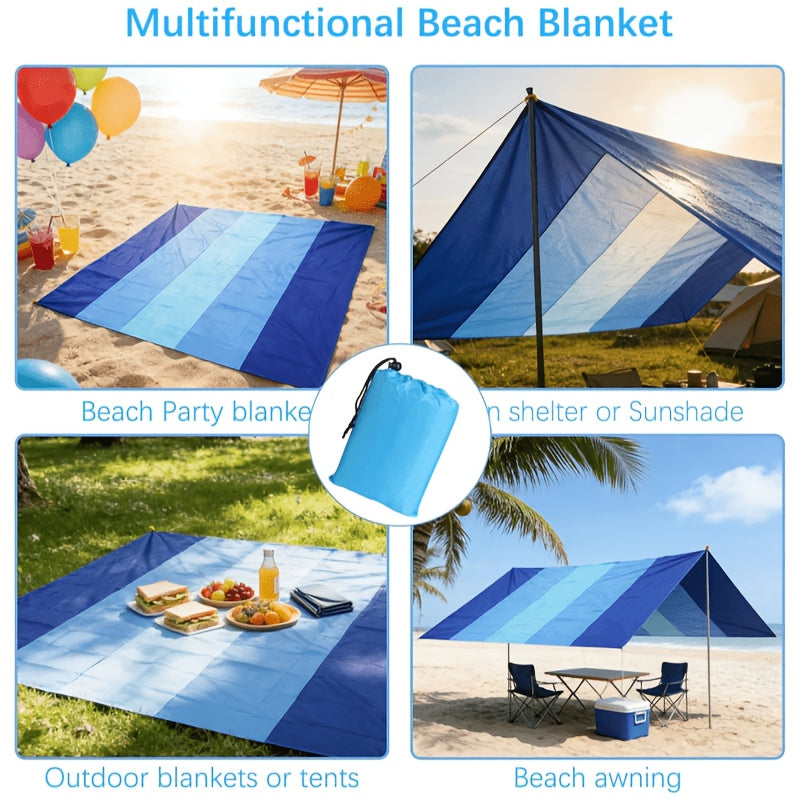 Sand Free Beach Blanket Large Portable Picnic Mat – Waterproof Outdoor Mat for Camping, Travel & Beach Days