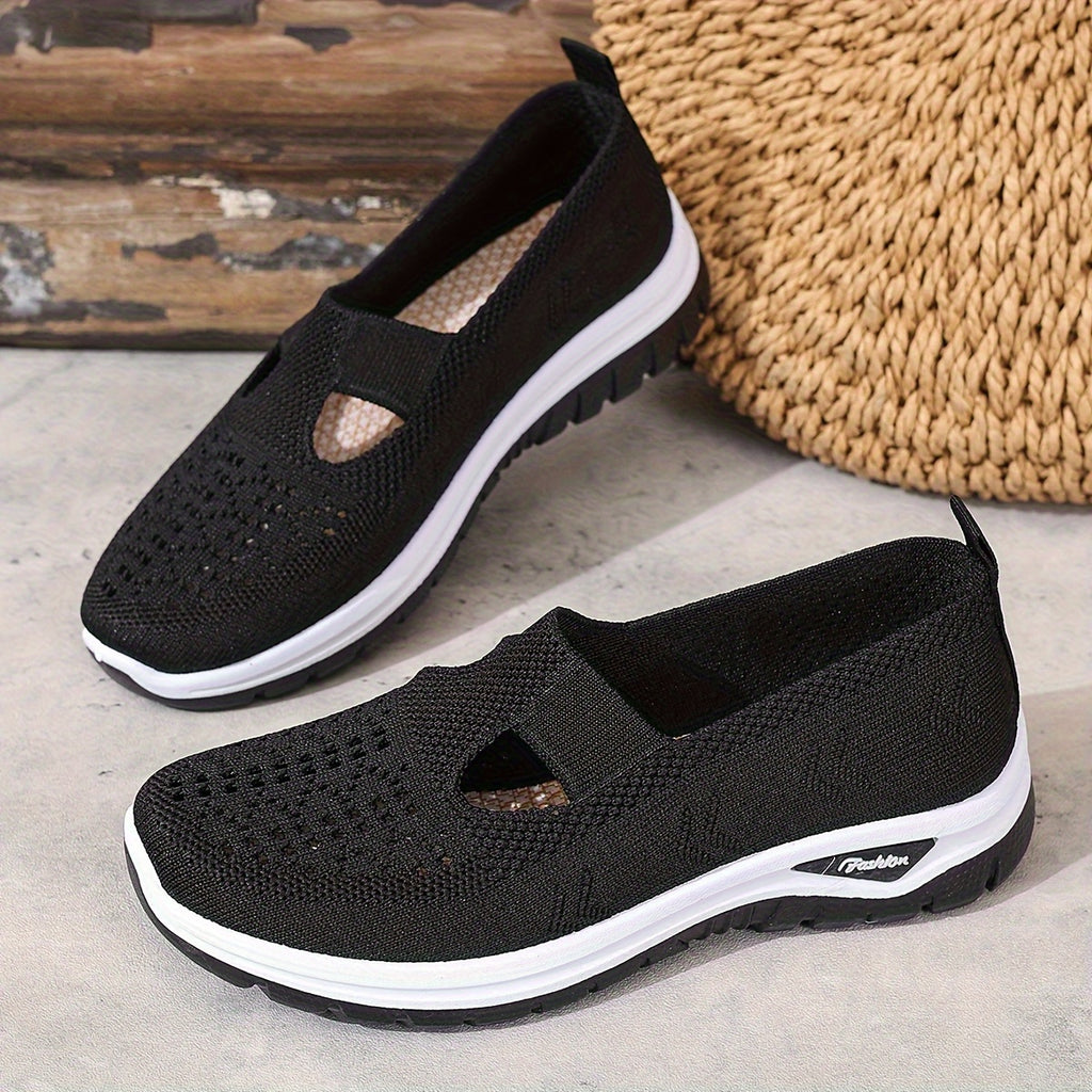 Women's Slip-On Sneakers Mesh Upper Casual Comfort Shoes for Beach Vacation Camping Everyday Summer Walking