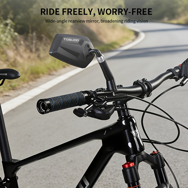 Bike Rearview Mirror 360° Rotatable Retractable HD Reflective Handlebar Safety Mirror for Mountain Bikes Round Tube Handlebars Cycling Rear View 1pc or 1 Pair