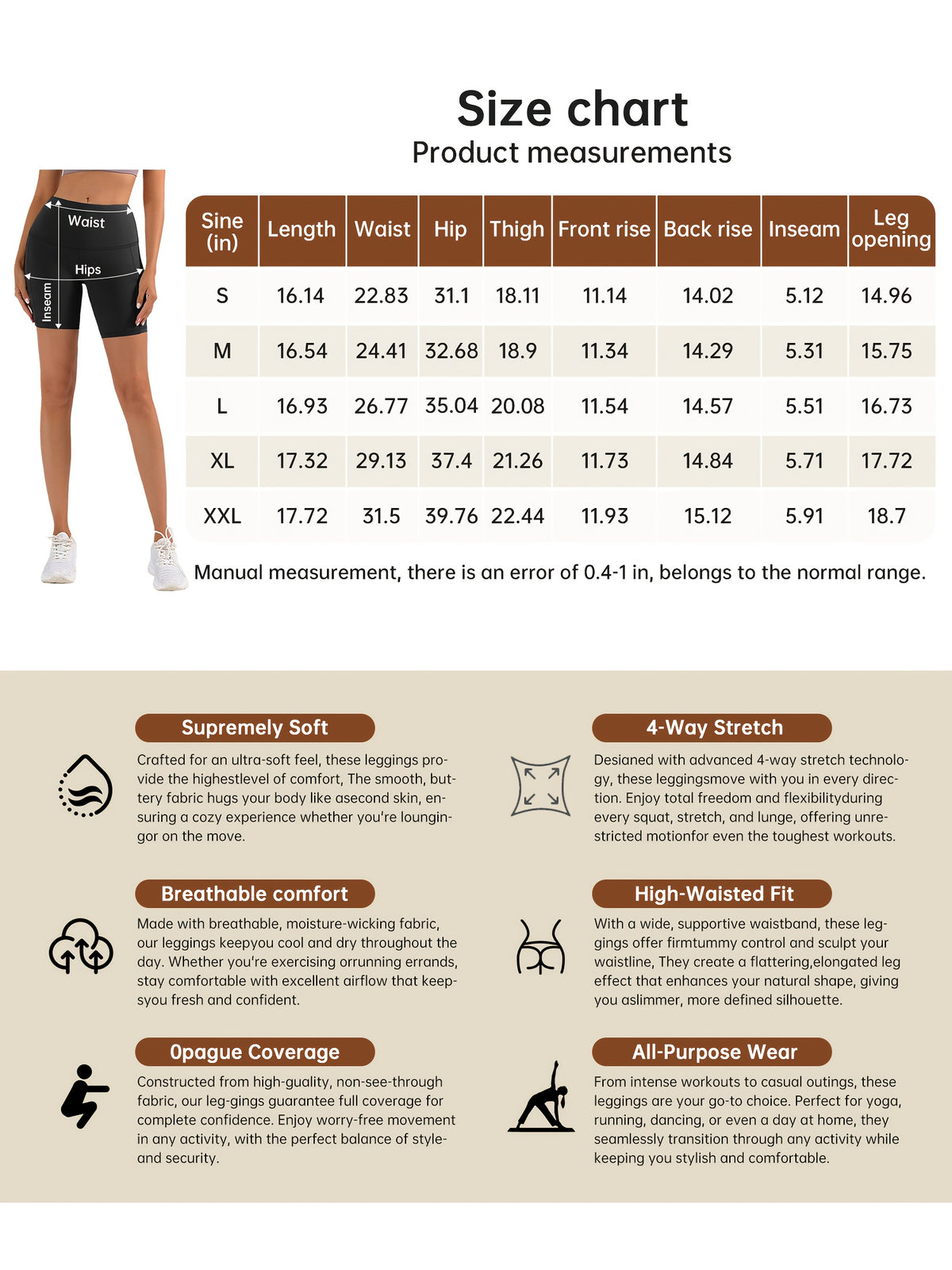 Women's High Waisted Yoga Shorts Butt Lifting Tummy Control, 88% Polyester Stretch Workout Shorts for Running Cycling Fitness, Casual Athletic Shorts Sizes S-XXL Black Dark Gray