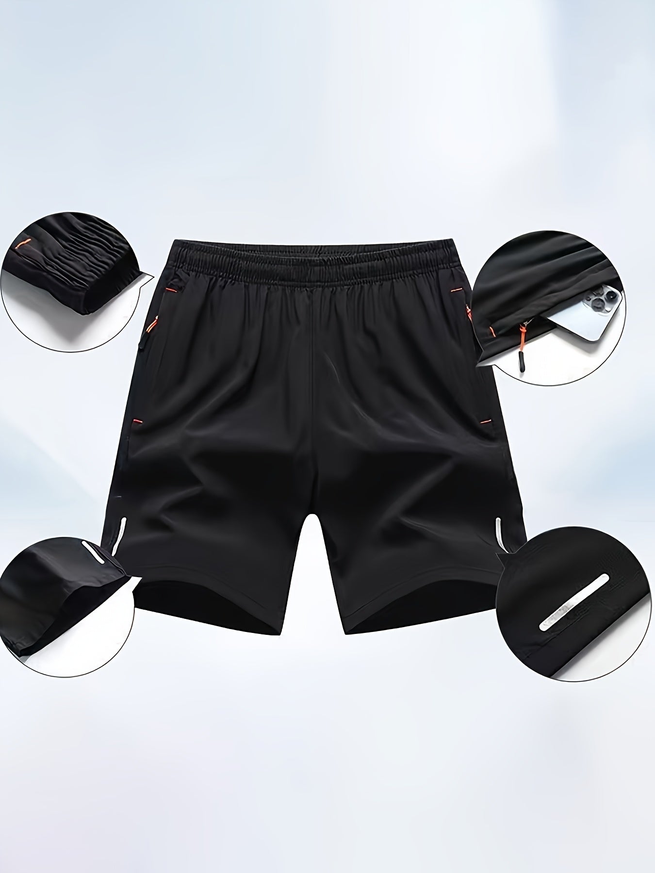 Men's Activewear Shorts 5 Pack Assorted Colors Breathable Stretch Workout Athletic Gym Running Shorts S to XXL