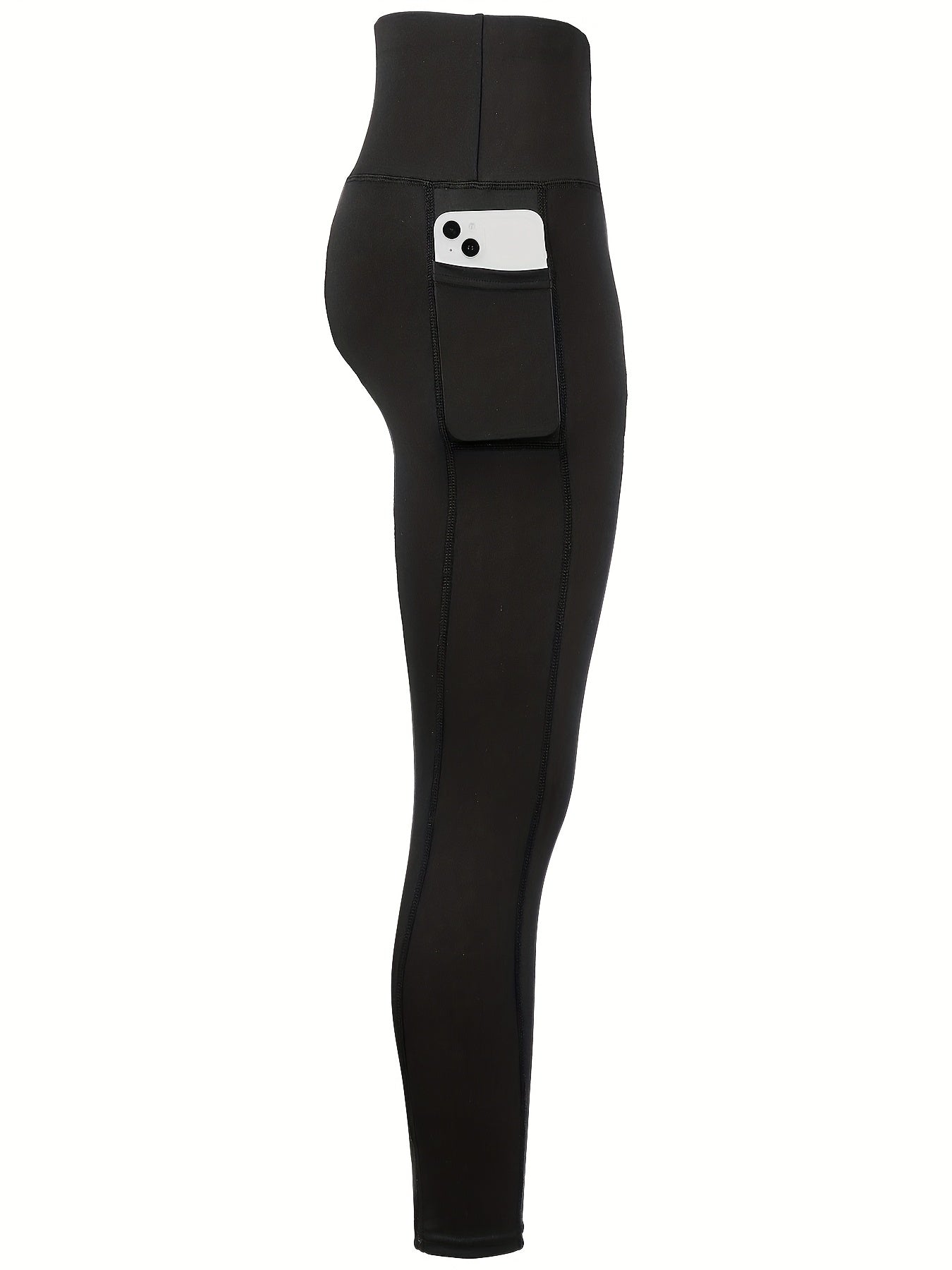 High Waisted Yoga Pants for Women with Pockets High Stretch Solid Color Athletic Leggings for Running Gym Workout Training XS-XXL