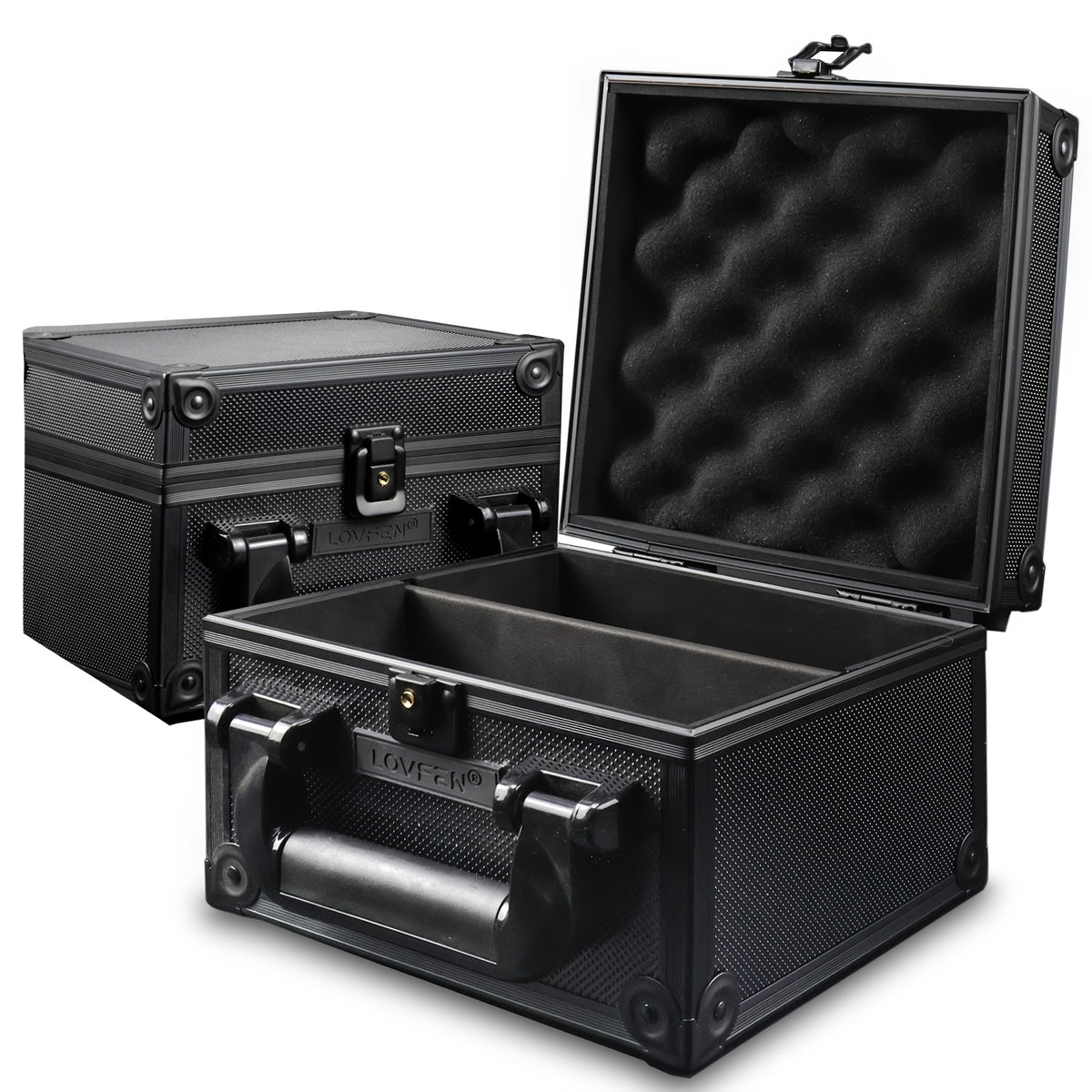 Trading Card Toploader Storage Box – Holds 600+ Cards Fits 3x4 35PT Rigid Card Holders with 18 Dividers & 6 Foam Stoppers for Sports Cards TCG Pokemon Baseball Football Basketball