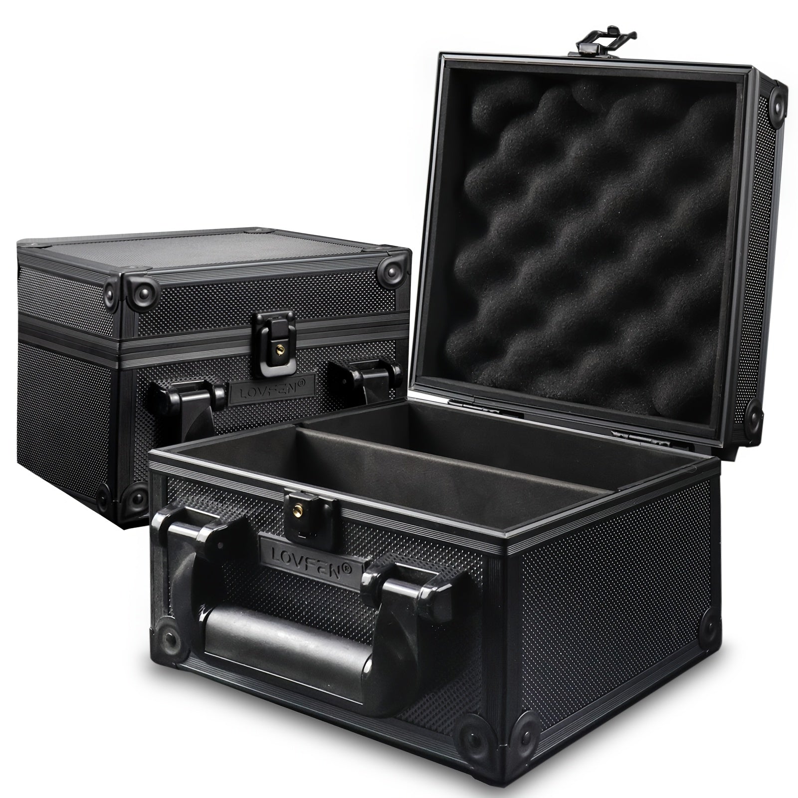 Trading Card Toploader Storage Box – Holds 600+ Cards Fits 3x4 35PT Rigid Card Holders with 18 Dividers & 6 Foam Stoppers for Sports Cards TCG Pokemon Baseball Football Basketball